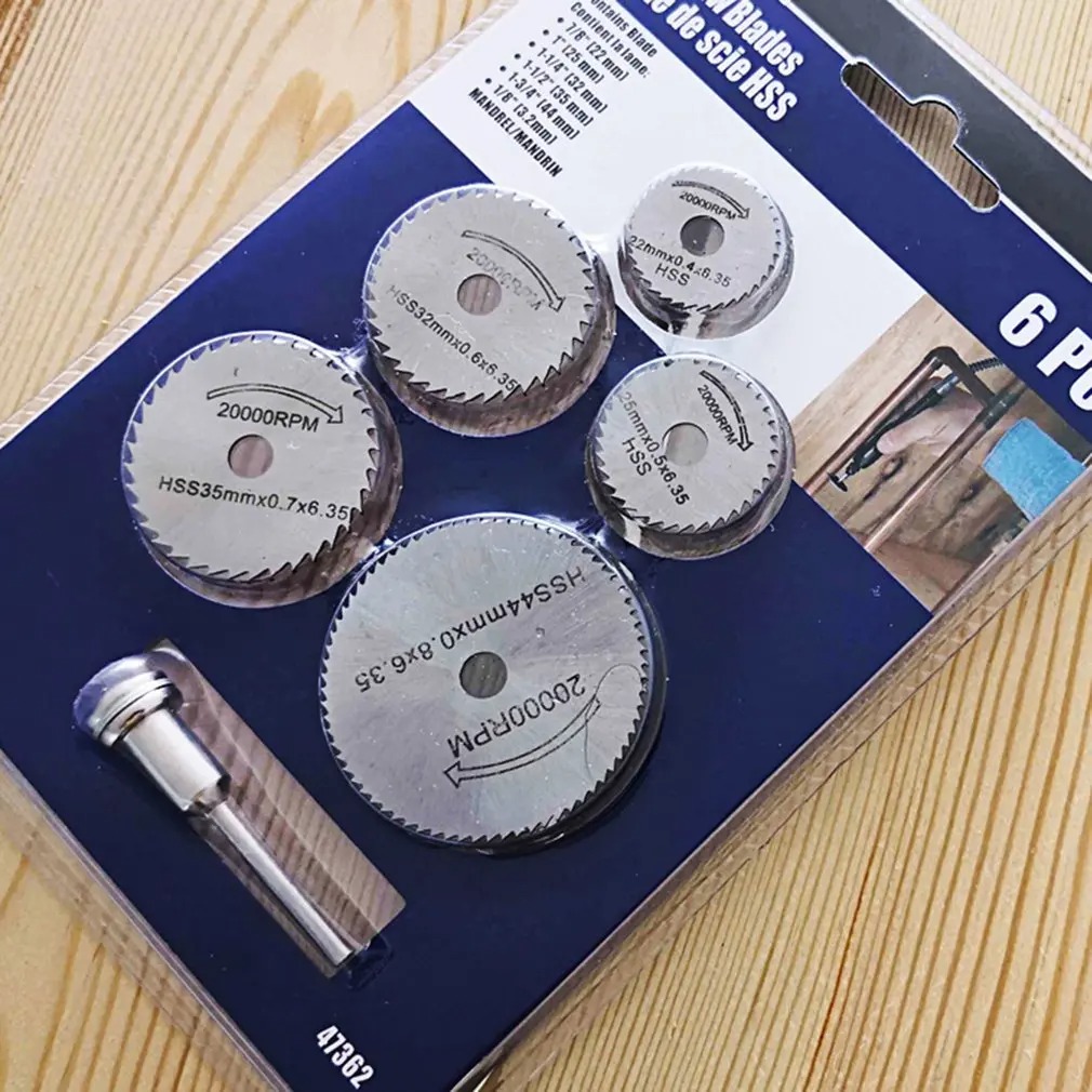 6Pcs HSS 원형 톱 블레이드 금속 커터 용 로타리 - Cordless Rotary Tool Kit Accessories 리뷰 및 가격