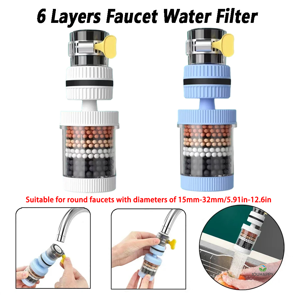6 레이어 수도꼭지 워터 필터 범용 샤워 수도꼭지 탭  - Plumbing 리뷰 및 가격